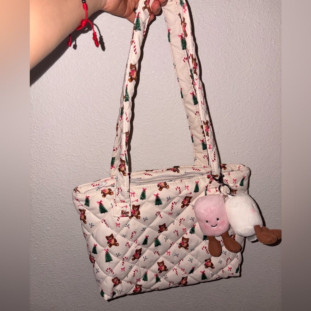Sweetly Christmas Teddy Shoulder Bag